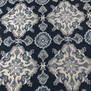 Sunbrella Colome Tile II Indigo Blue Outdoor Upholstery Fabric
