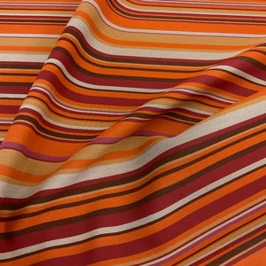 Sunbrella Dancer Flamingo Orange Stripe Outdoor Upholstery Fabric