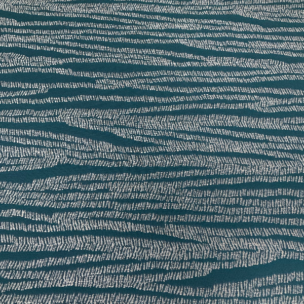 Sunbrella Dashed Lines Lagoon Blue Outdoor Upholstery Fabric