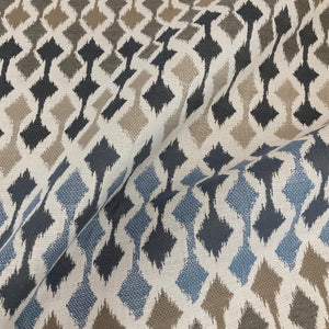 Sunbrella Divide Ocean Blue Outdoor Upholstery Fabric