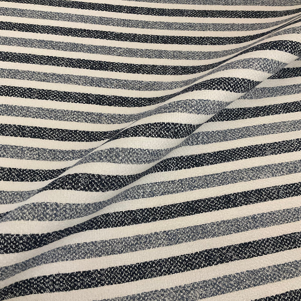 Sunbrella Dune Harbor Blue Stripe Outdoor Upholstery Fabric