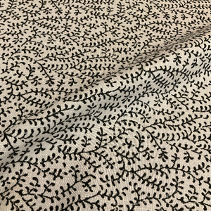 Sunbrella Eberly Onyx Black Outdoor Upholstery Fabric
