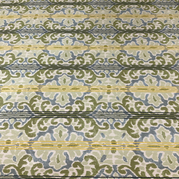 Sunbrella Elegant Ikat Meadow Green Outdoor Upholstery Fabric