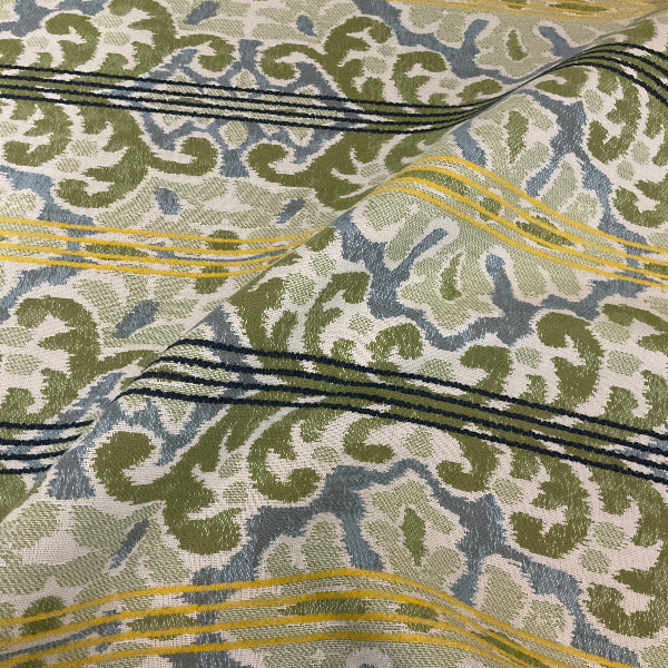 Sunbrella Elegant Ikat Meadow Green Outdoor Upholstery Fabric