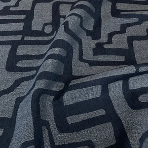 Sunbrella Escher Indigo Blue Outdoor Upholstery Fabric