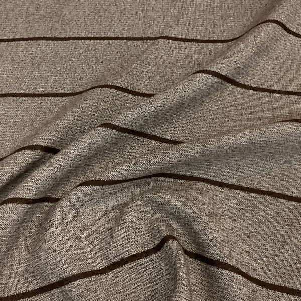 Sunbrella Extension Birch Stripe Brown Outdoor Upholstery Fabric