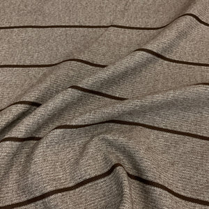 Sunbrella Extension Birch Stripe Brown Outdoor Upholstery Fabric