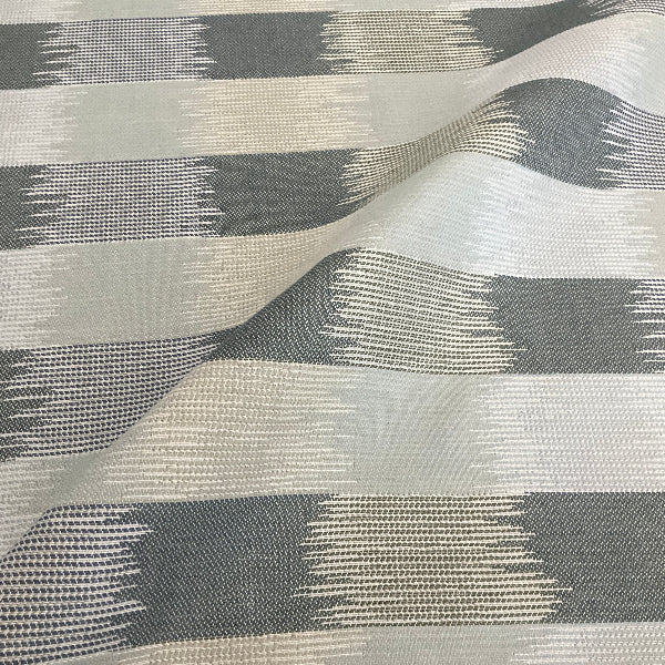Sunbrella Figment Mist Gray Stripe Outdoor Upholstery Fabric