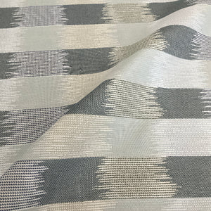 Sunbrella Figment Mist Gray Stripe Outdoor Upholstery Fabric
