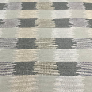 Sunbrella Figment Mist Gray Stripe Outdoor Upholstery Fabric