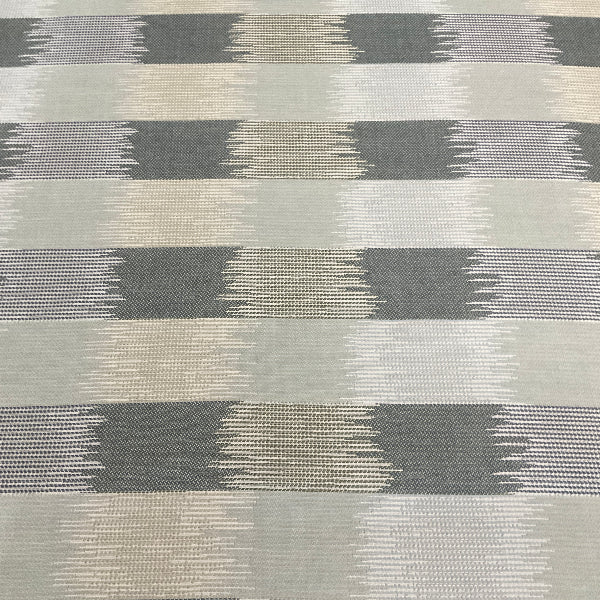 Sunbrella Figment Mist Gray Stripe Outdoor Upholstery Fabric