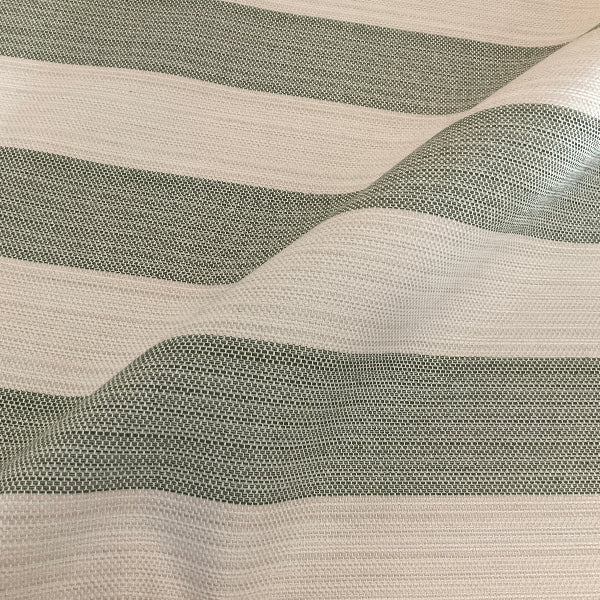 Sunbrella Fizzle Loden Green Stripe Outdoor Upholstery Fabric