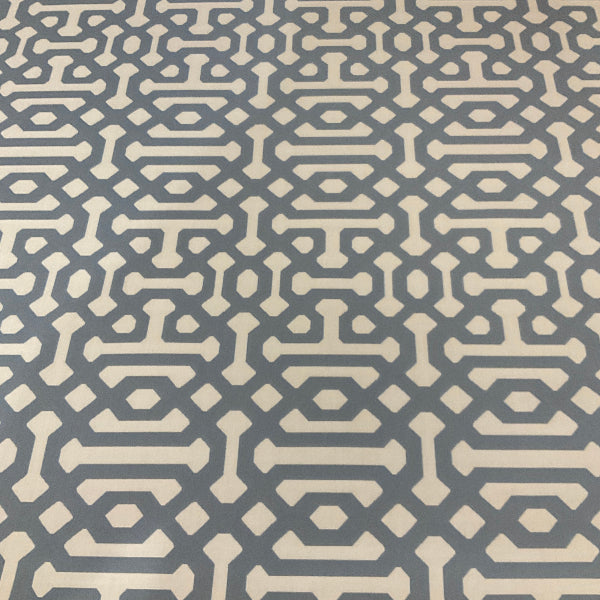 Sunbrella Fretwork Denim Blue Outdoor Upholstery Fabric