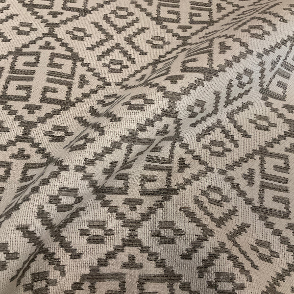 Sunbrella Imperial Ash Gray Southwest Outdoor Upholstery Fabric