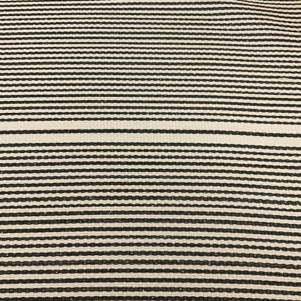Sunbrella Influence Classic Black White Stripe Outdoor Upholstery Fabric