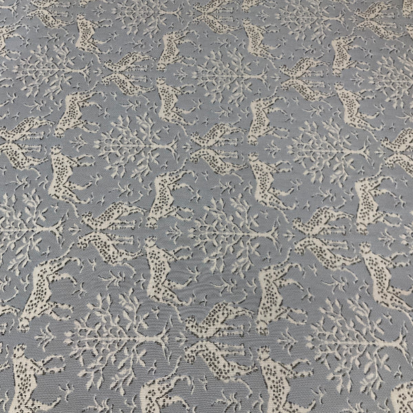 Sunbrella Jaipur Frame II Chambray Blue Outdoor Upholstery Fabric