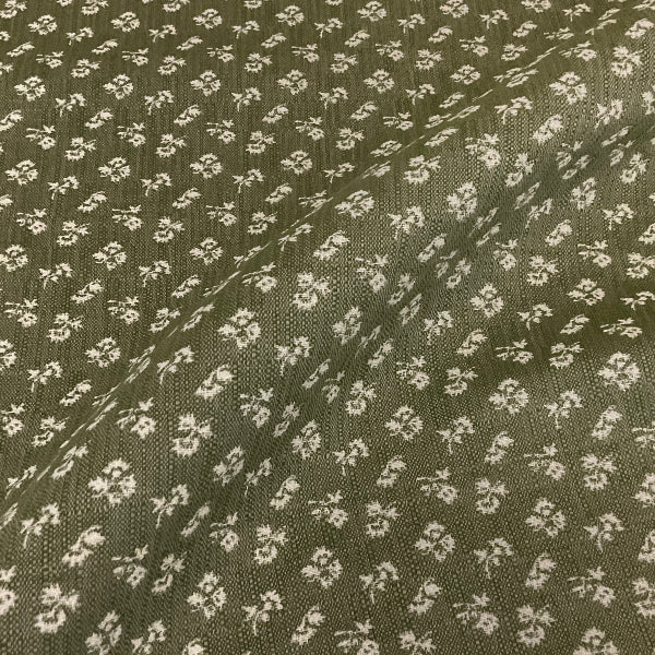 Sunbrella Joy II Moss Green Floral Outdoor Upholstery Fabric