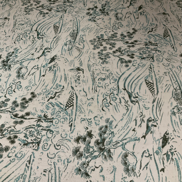 Sunbrella Kasumi Jade Blue Outdoor Upholstery Fabric