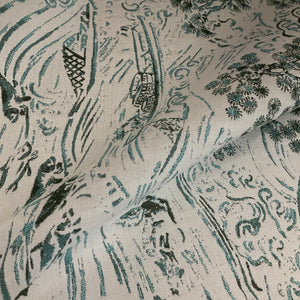 Sunbrella Kasumi Jade Blue Outdoor Upholstery Fabric