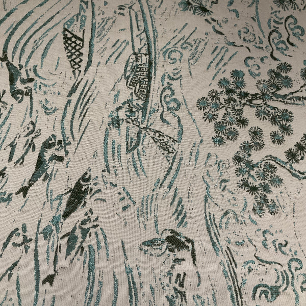 Sunbrella Kasumi Jade Blue Outdoor Upholstery Fabric