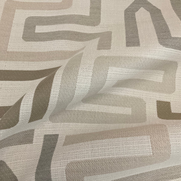 Sunbrella Labyrinth Cloud Beige Outdoor Upholstery Fabric