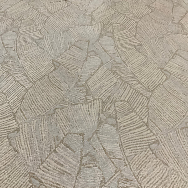 Sunbrella Leaf Structure Sand Beige Outdoor Upholstery Fabric