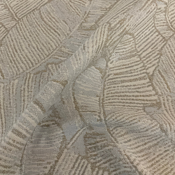 Sunbrella Leaf Structure Sand Beige Outdoor Upholstery Fabric