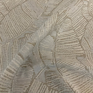 Sunbrella Leaf Structure Sand Beige Outdoor Upholstery Fabric