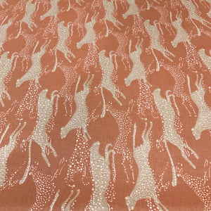 Sunbrella Leopard Leap Clay Orange Outdoor Upholstery Fabric