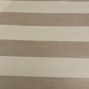 Sunbrella Liam Pebble White Beige Stripe Outdoor Upholstery Fabric