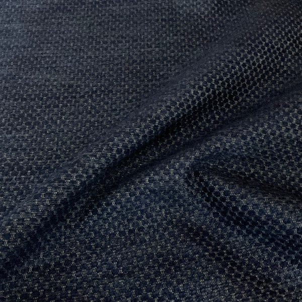 Sunbrella Litchfield Midnight Blue Chenille Outdoor Upholstery Fabric