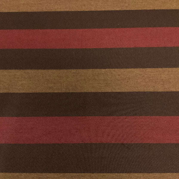 Sunbrella Maximillion Redwood Brown Stripe Outdoor Upholstery Fabric