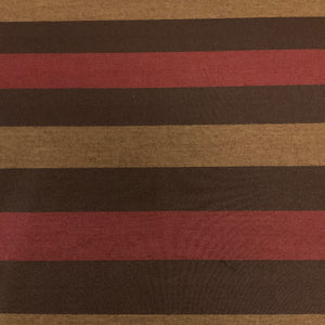 Sunbrella Maximillion Redwood Brown Stripe Outdoor Upholstery Fabric