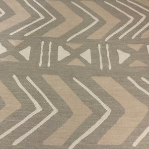Sunbrella Mudcloth Fog Gray Geometric Outdoor Upholstery Fabric
