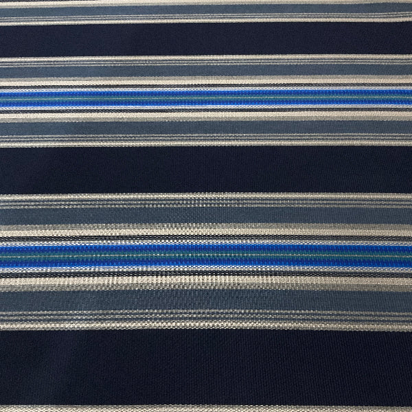 Sunbrella Pendleton Serape Stripe Indigo Blue Outdoor Upholstery Fabric