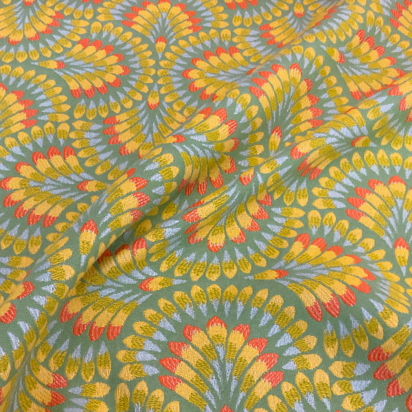 Sunbrella Plume Tropics Orange Outdoor Upholstery Fabric