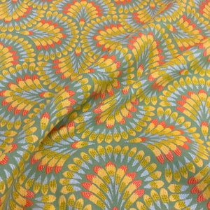 Sunbrella Plume Tropics Orange Outdoor Upholstery Fabric