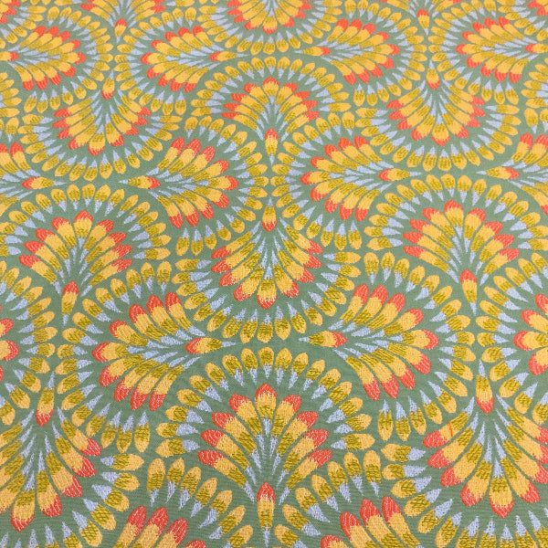 Sunbrella Plume Tropics Orange Outdoor Upholstery Fabric