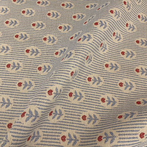 Sunbrella Posey Prairie Blue Outdoor Upholstery Fabric