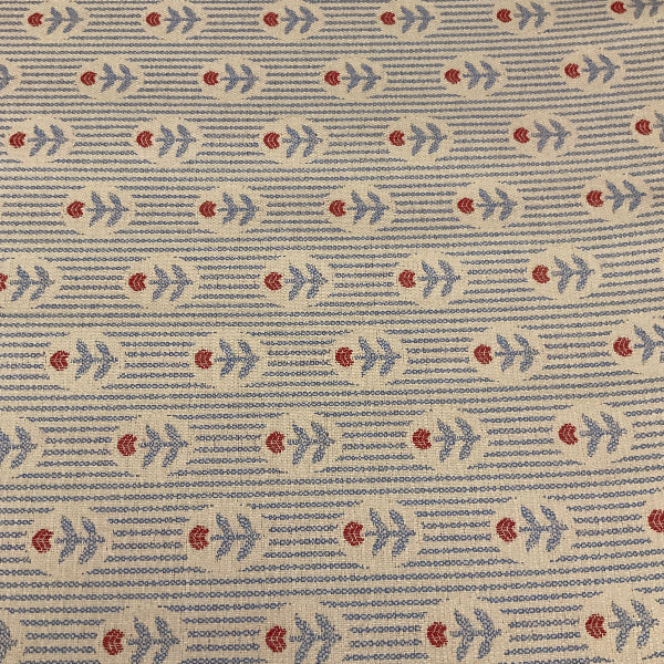Sunbrella Posey Prairie Blue Outdoor Upholstery Fabric