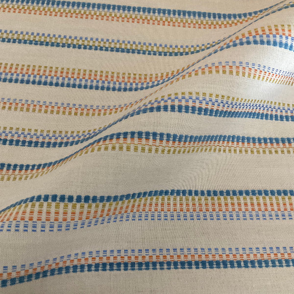 Sunbrella Regina Stripe Beach Blue Outdoor Upholstery Fabric