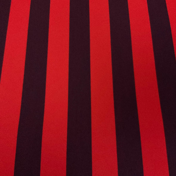 Sunbrella Rugby Stripe Navy Red Stripe Outdoor Canvas Upholstery Fabric