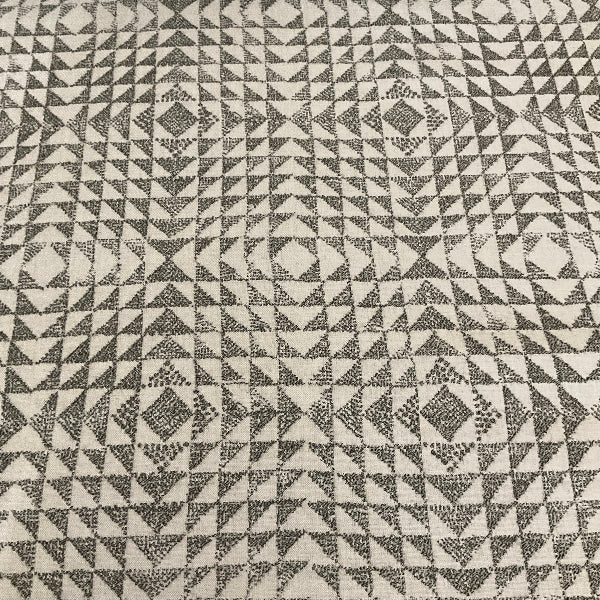 Sunbrella Runa Classic Gray Geometric Outdoor Upholstery Fabric