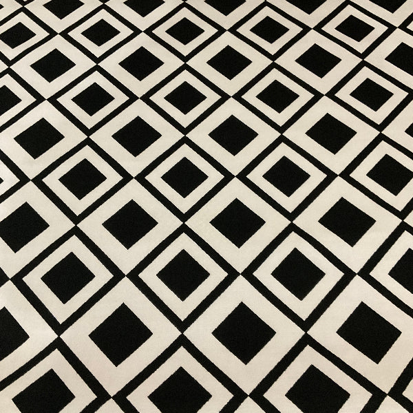 Sunbrella Savy Onyx Black White Outdoor Upholstery Fabric
