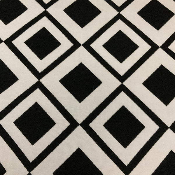 Sunbrella Savy Onyx Black White Outdoor Upholstery Fabric
