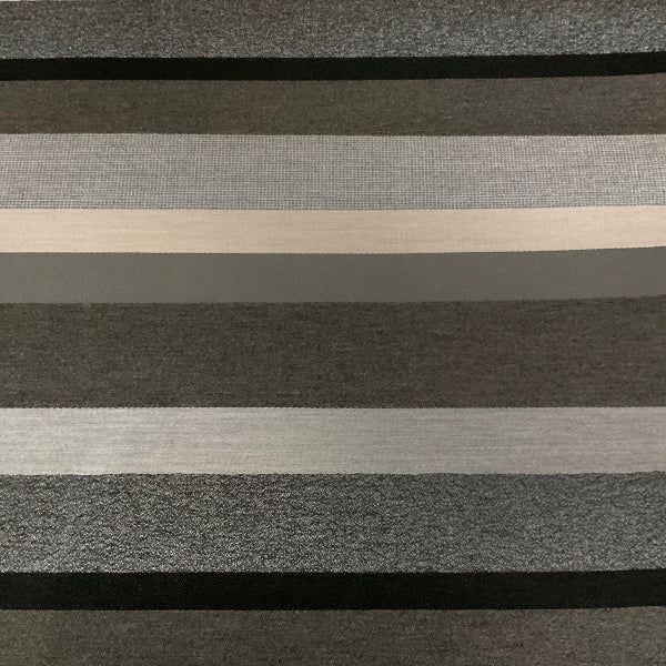 Sunbrella Sensory Granite Gray Stripe Outdoor Upholstery Fabric
