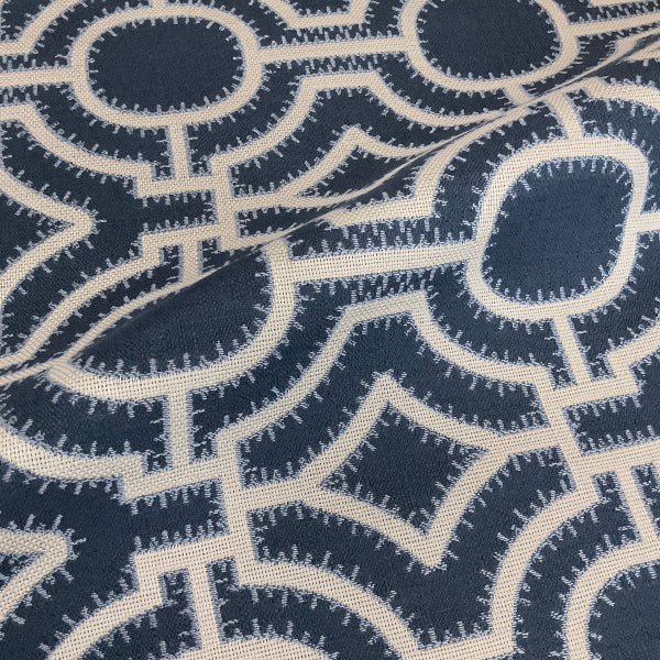 Sunbrella Shaper Sapphire Blue Outdoor Upholstery Fabric