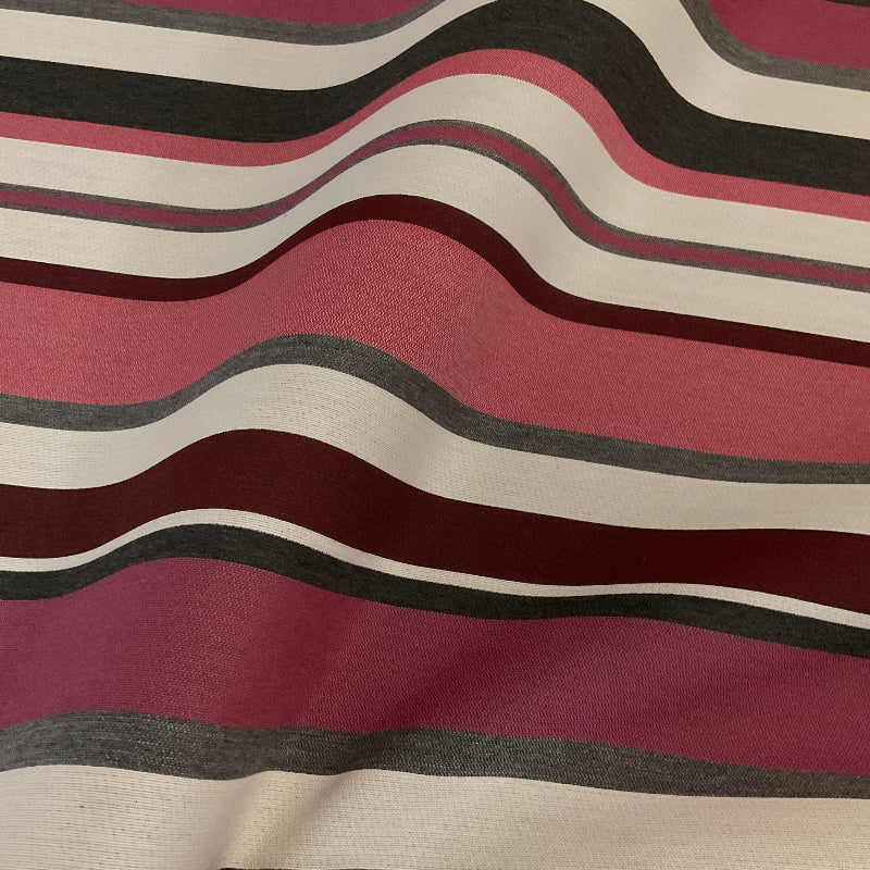 Sunbrella Sonata Stripe Berry Outdoor Upholstery Fabric