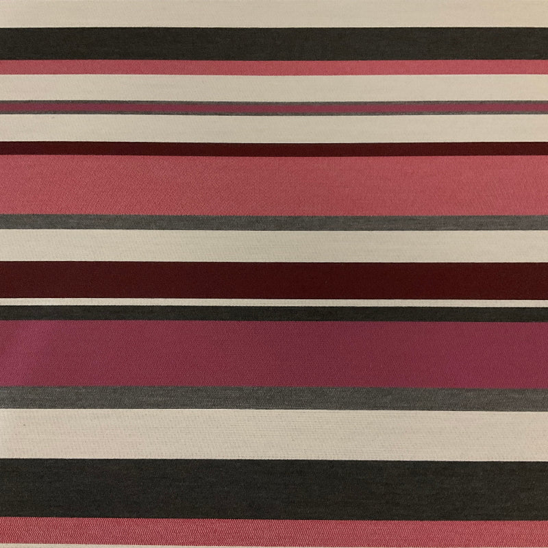 Sunbrella Sonata Stripe Berry Outdoor Upholstery Fabric