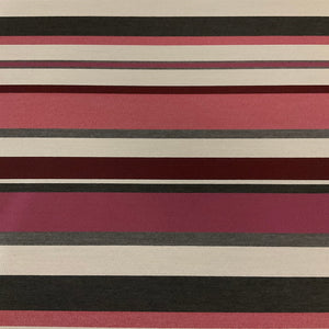 Sunbrella Sonata Stripe Berry Outdoor Upholstery Fabric